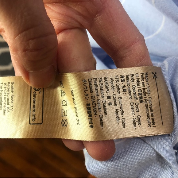 Scotch & Soda Everyday Holiday My Favorite Oxford Shirt Sz XXL - Picture 8 of 9